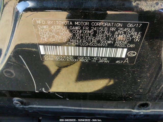 JTHCM1D22H5024493 Lexus Is Is 300