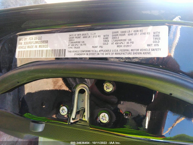 2021 Ram 2500, VIN: 3C6UR5FL8MG558208