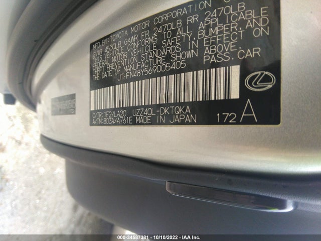 JTHFN48Y569005405 Lexus SC 430