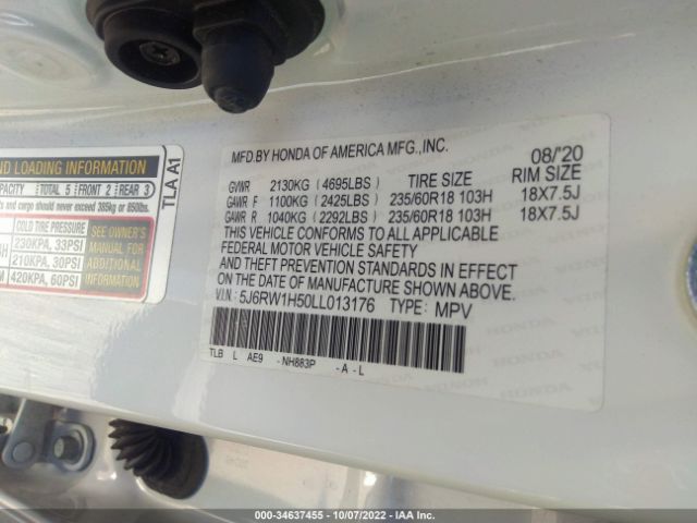 5J6RW1H50LL013176 Honda CR-V EX