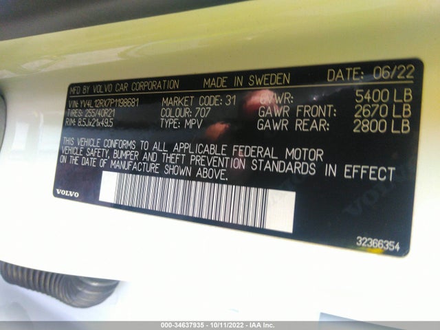 2023 Volvo XC60, VIN: YV4L12RX7P1198681