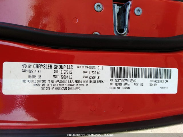 Dodge Charger Sxt 2014 2C3CDXHG2EH148945 Image 9