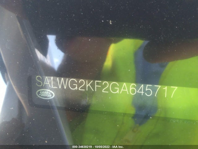 2016 Land Rover Range Rover Sport, VIN: SALWG2KF2GA645717