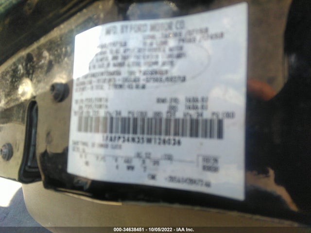 2005 FORD FOCUS S/SE/SES VIN: 1FAFP34N35W126036