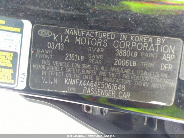 KIA FORTE LX 2014 KNAFX4A64E5061648 Image 9