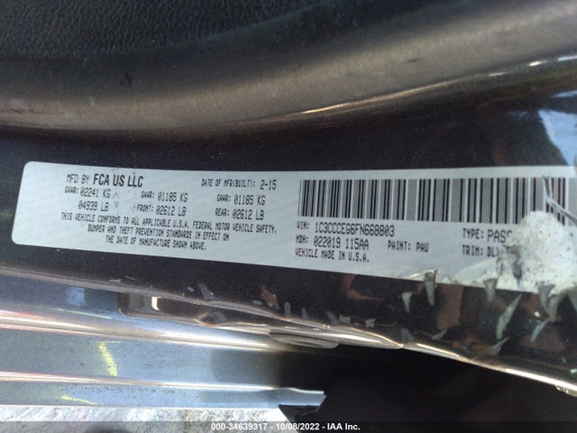 1C3CCCEG6FN668803 Chrysler 200 C