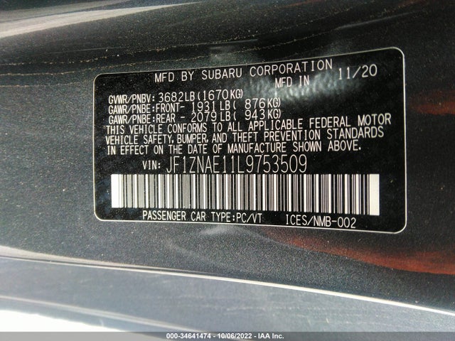 2020 Toyota 86, VIN: JF1ZNAE11L9753509