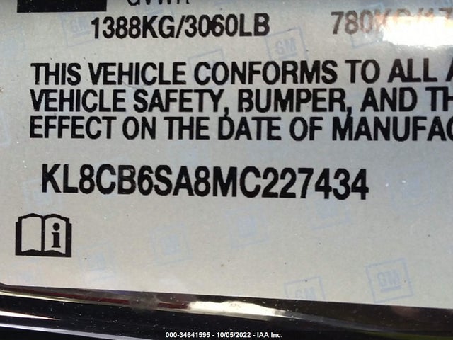 Chevrolet SPARK LS 2021 KL8CB6SA8MC227434 Image 9