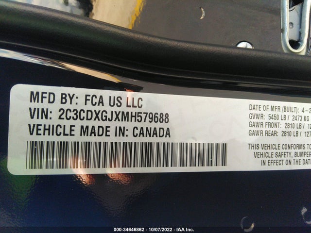 Dodge Charger Scat Pack 2021 2C3CDXGJXMH579688 Image 9