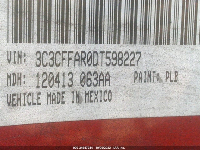 3C3CFFAR0DT598227 Fiat 500 POP