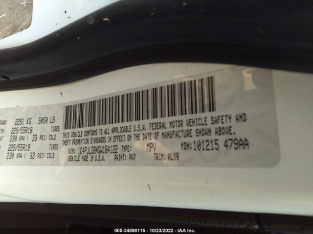 1C4PJLDBXGW184122 Jeep Cherokee Limited