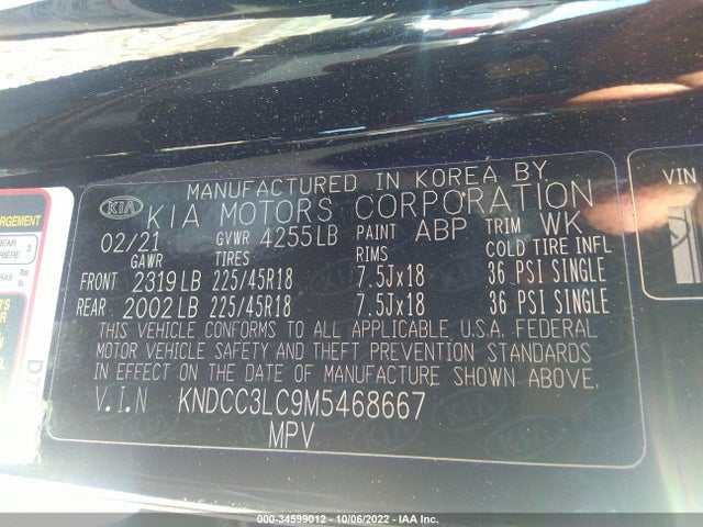 2021 Kia Niro, VIN: KNDCC3LC9M5468667