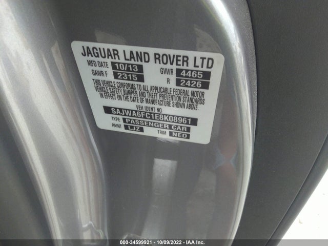 2014 Jaguar F-TYPE, VIN: SAJWA6FC1E8K08961