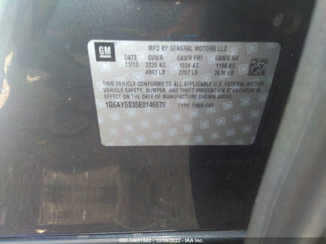 2014 Cadillac CTS, VIN: 1G6AY5S35E0146678