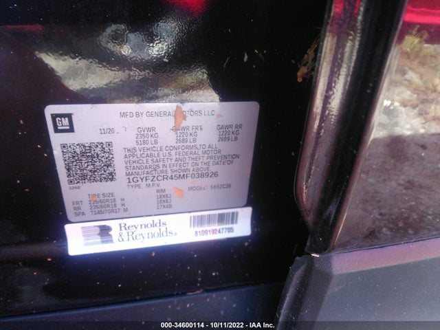 2021 Cadillac XT4, VIN: 1GYFZCR45MF038926