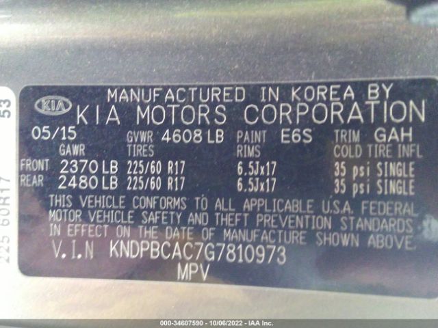 KNDPBCAC7G7810973 KIA Sportage Lx