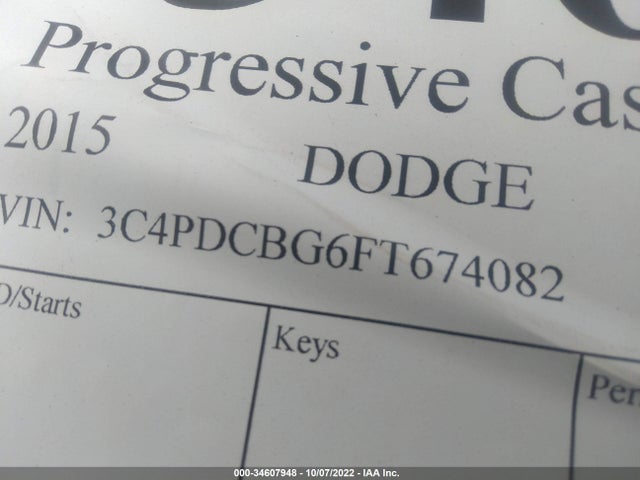 Dodge Journey Sxt 2015 3C4PDCBG6FT674082 Image 9