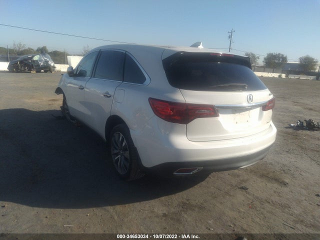 Acura Mdx Tech/entertainment Pkg 2015 5FRYD4H67FB005664 Image 3