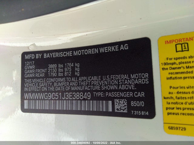 2018 Mini Roadster, VIN: WMWWG9C51J3E38849