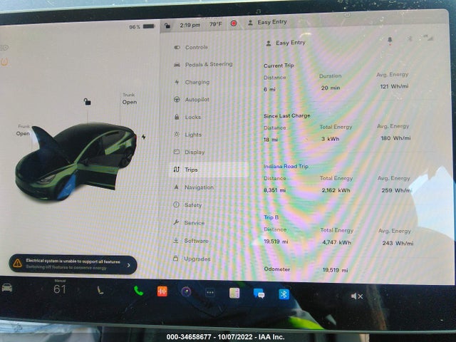 Tesla MODEL 3 2022 5YJ3E1EA0NF107001 Image 7