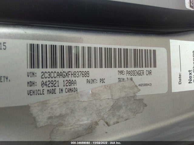 2C3CCAAGXFH837689 Chrysler 300 Limited
