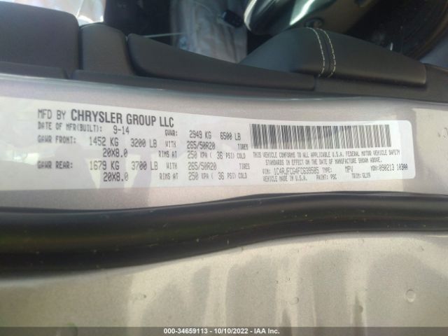 1C4RJFCG4FC639585 Jeep Grand Cherokee Overland