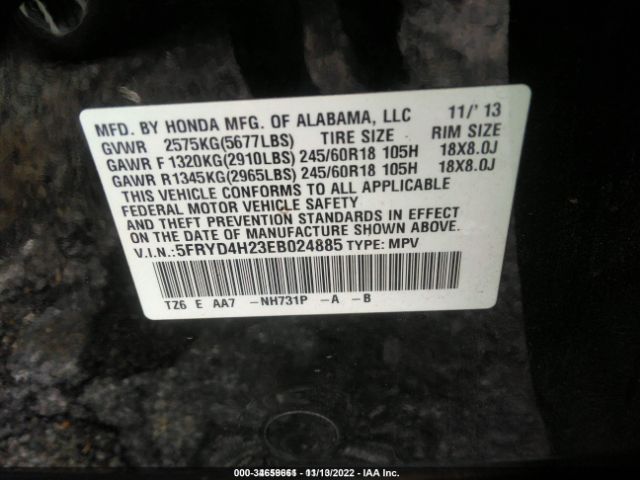 5FRYD4H23EB024885 Acura MDX