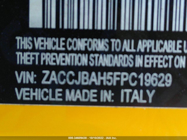 2015 Jeep Renegade, VIN: ZACCJBAH5FPC19629