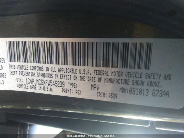 1C4PJMCSXFW545239 Jeep Cherokee Latitude