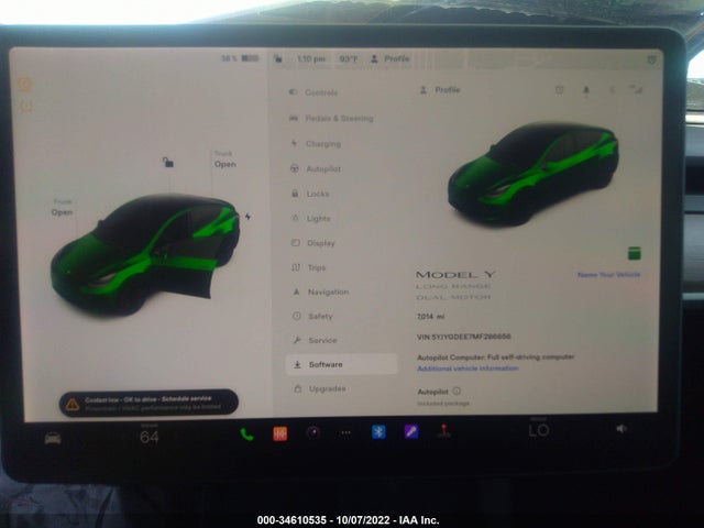 Tesla Model Y Long Range 2021 5YJYGDEE7MF286656 Image 9
