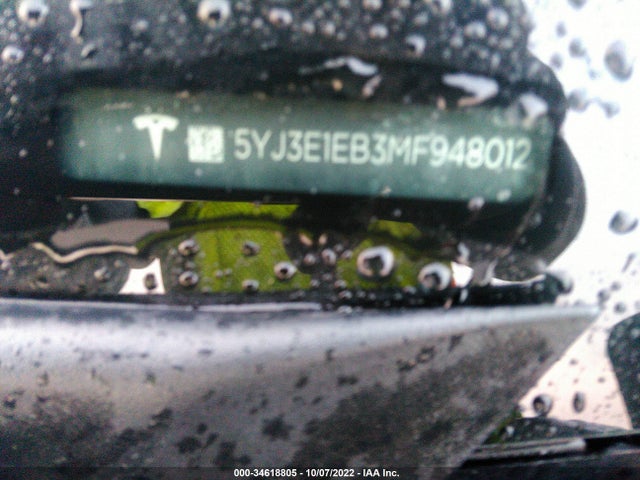 Tesla MODEL 3 2021 5YJ3E1EB3MF948012 Image 9