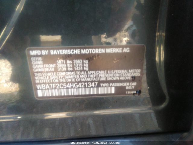 WBA7F2C54HG421347 BMW Alpina B7 Xdrive