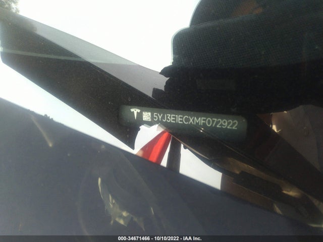 Tesla MODEL 3 2021 5YJ3E1ECXMF072922 Image 9