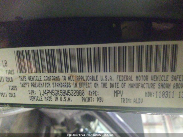 1J4PN5GK9BW532880 Jeep Liberty Limited