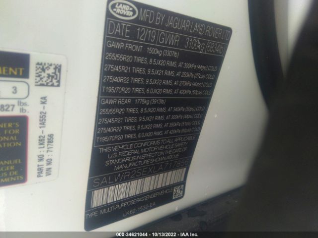SALWR2SEXLA717856 Land Rover RANGE ROVER SPORT