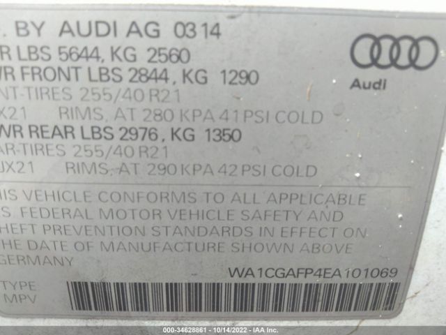 WA1CGAFP4EA101069 Audi Sq5 Premium Plus