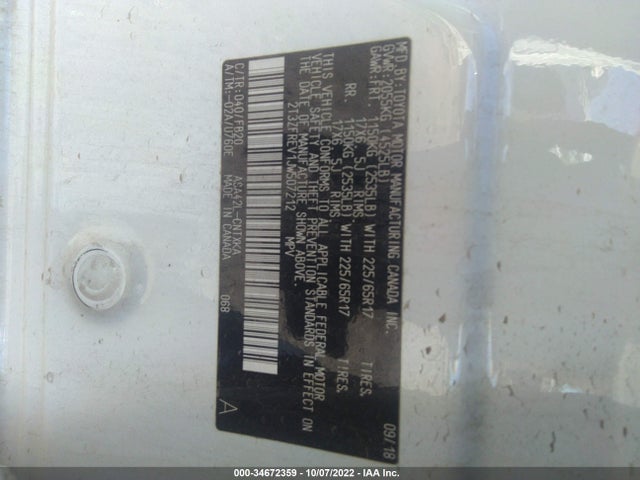Toyota RAV4 LE 2018 2T3ZFREV1JW507212 Image 10