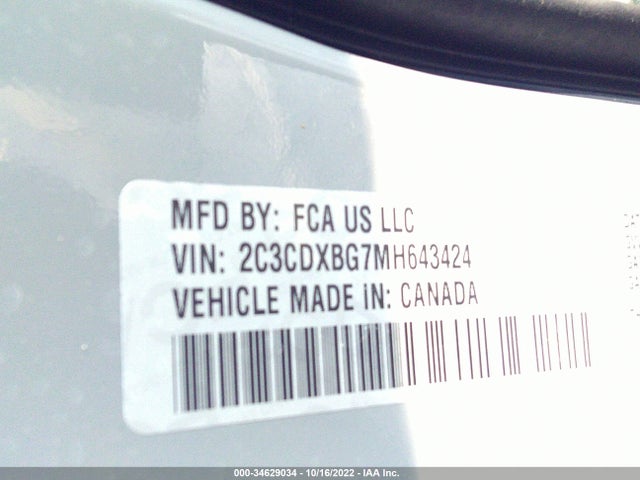 Dodge Charger Sxt 2021 2C3CDXBG7MH643424 Image 9