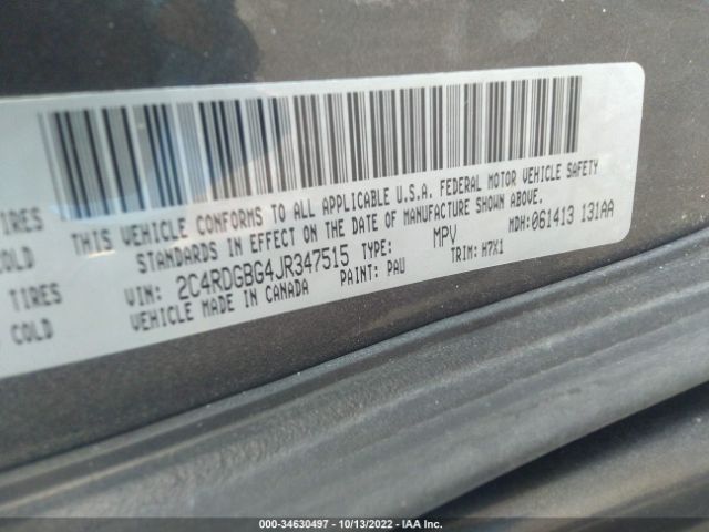 2C4RDGBG4JR347515 Dodge Grand Caravan Se