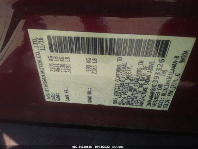 1N4AA6AP8HC393326 Nissan Maxima Sr