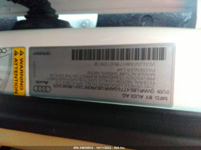 WAUAF48H79K010978 Audi A4