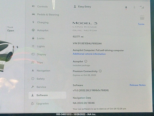 Tesla Model 3 Long Range 2020 5YJ3E1EB4LF650244 Image 8