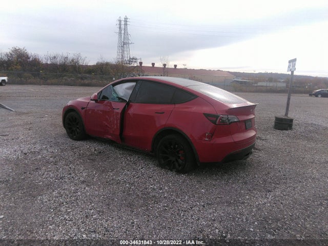 2022 TESLA MODEL Y LONG RANGE VIN: 7SAYGAEEXNF344049