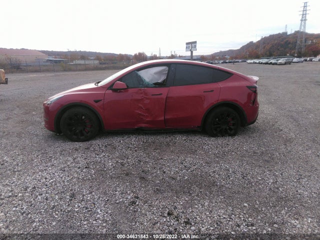 2022 TESLA MODEL Y LONG RANGE VIN: 7SAYGAEEXNF344049