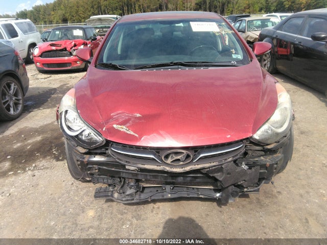 2013 HYUNDAI ELANTRA LIMITED PZEV VIN: 5NPDH4AE8DH428421