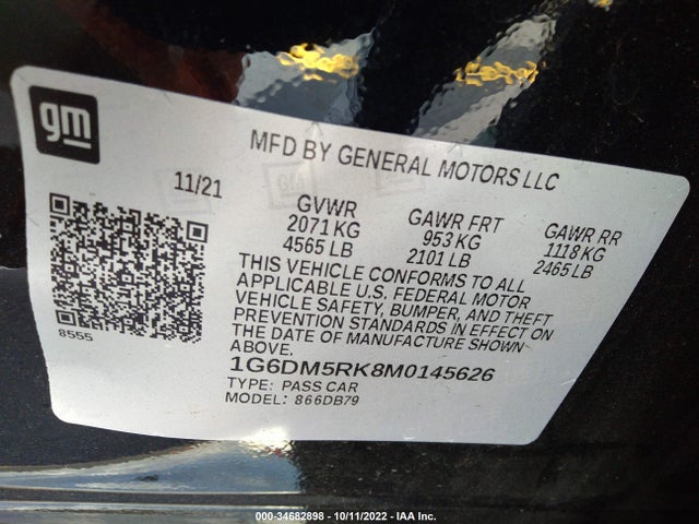 Cadillac CT5 LUXURY 2021 1G6DM5RK8M0145626 Image 9