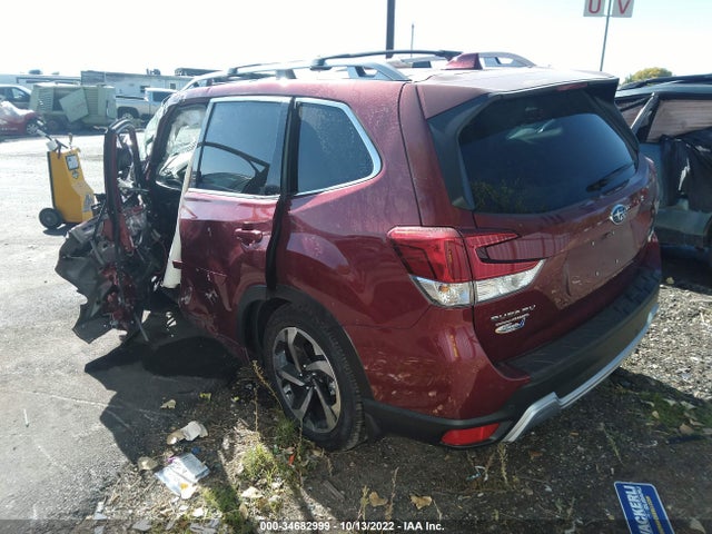 2022 SUBARU FORESTER TOURING VIN: JF2SKARC8NH463651