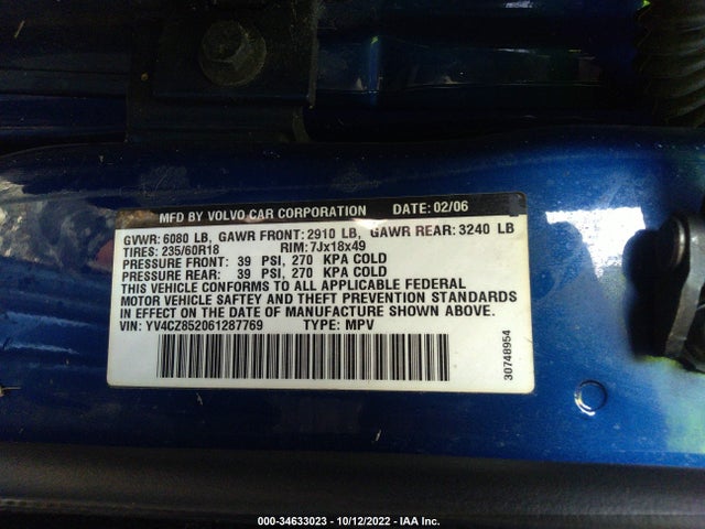 YV4CZ852061287769 Volvo Xc90 4.4l V8