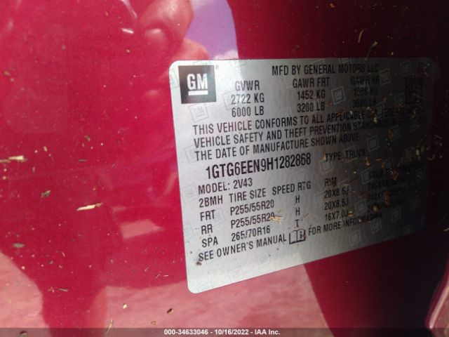 1GTG6EEN9H1282868 GMC Canyon 4wd Denali
