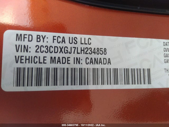 Dodge Charger Scat Pack 2020 2C3CDXGJ7LH234858 Image 9